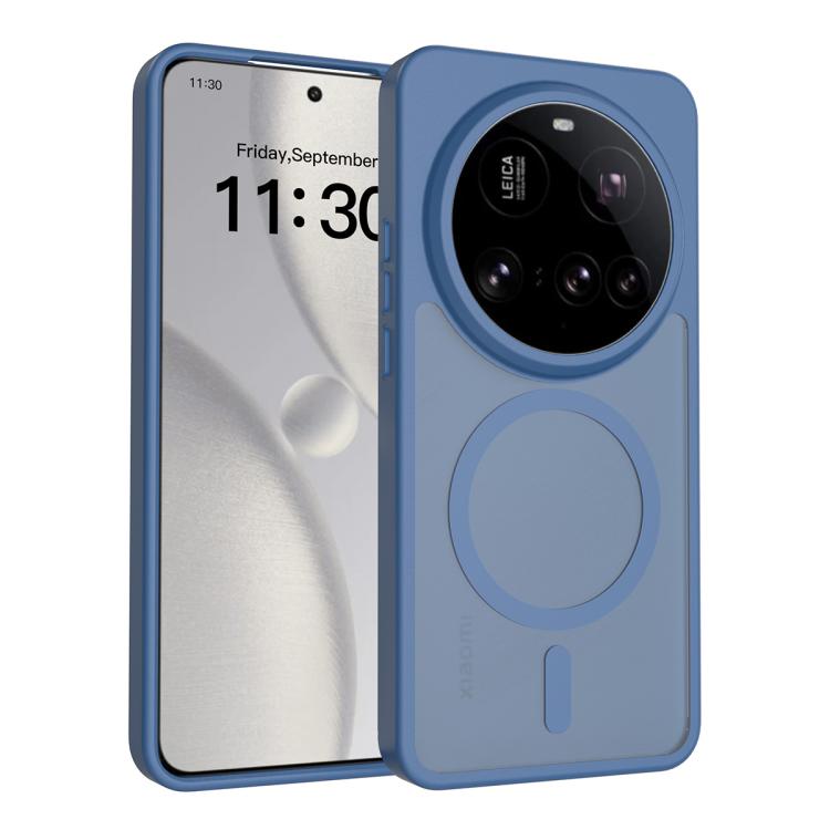 

For Xiaomi 15 Ultra Skin Feel TPU Hybrid PC MagSafe Phone Case(Blue)