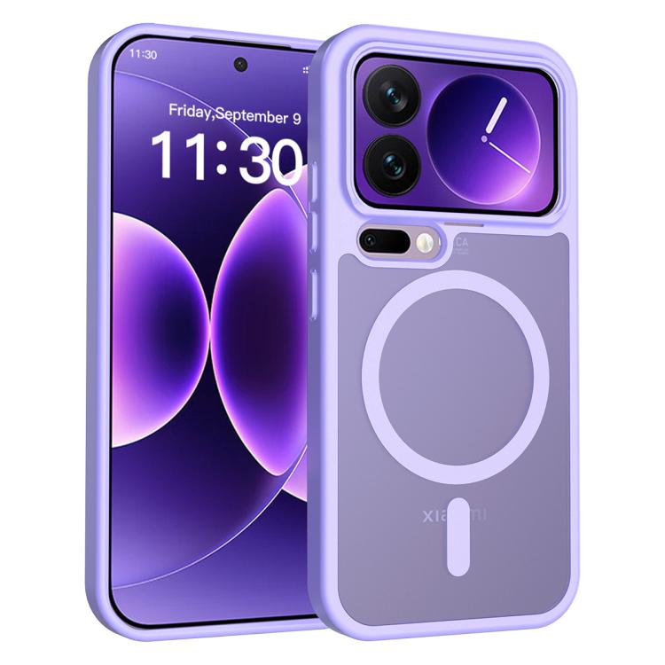 

For Xiaomi 17 Pro Skin Feel TPU Hybrid PC MagSafe Phone Case(Purple)