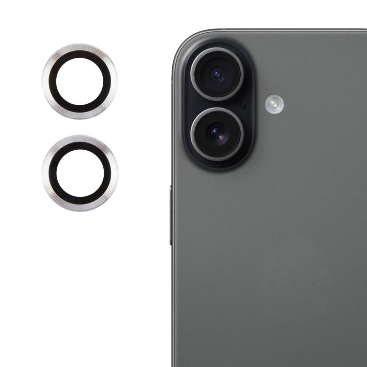 

For iPhone 17 Back Camera Cover 9H Tempered Glass Lens Film(Silver)