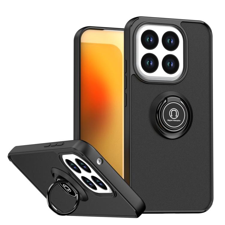

For Xiaomi 15T 5G Q Shadow 1 Series TPU + PC Phone Case with Ring(Black)