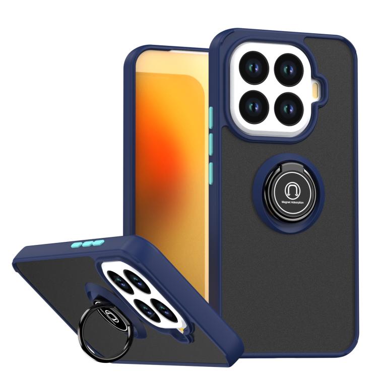 

For Xiaomi 15T Pro 5G Q Shadow 1 Series TPU + PC Phone Case with Ring(Royal Blue + Sky Blue)