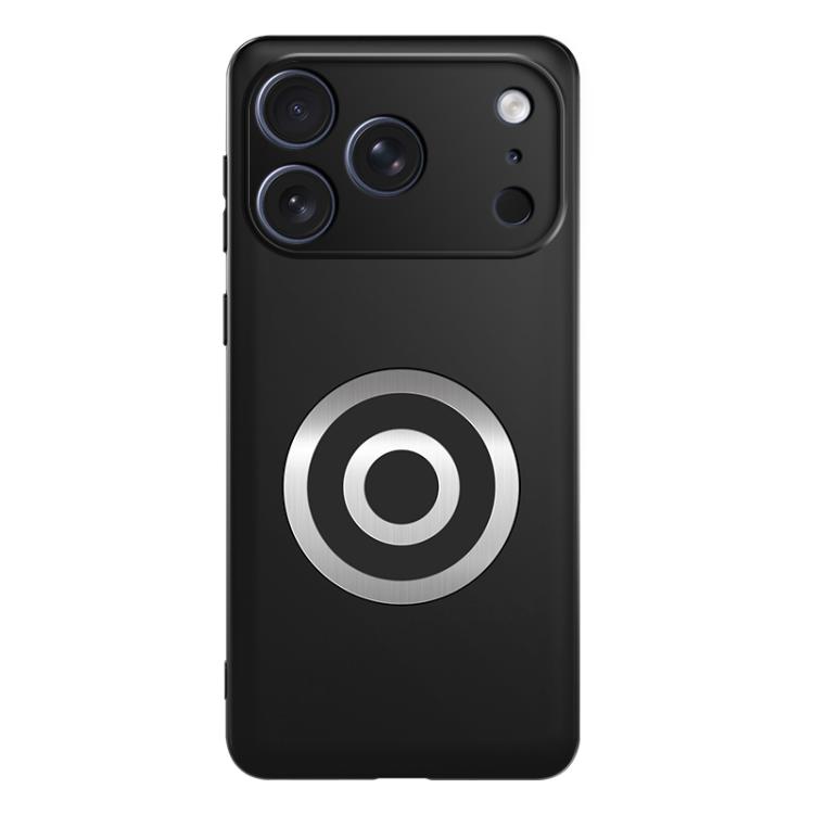 

For iPhone 17 Pro Max Graphene Brass Thermal Grease Cooling Frosted Magnetic Phone Case(Black)