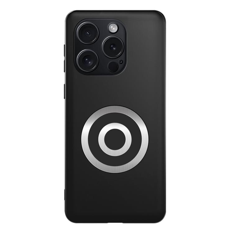 

For iPhone 16 Pro Max Graphene Brass Thermal Grease Cooling Frosted Magnetic Phone Case(Black)