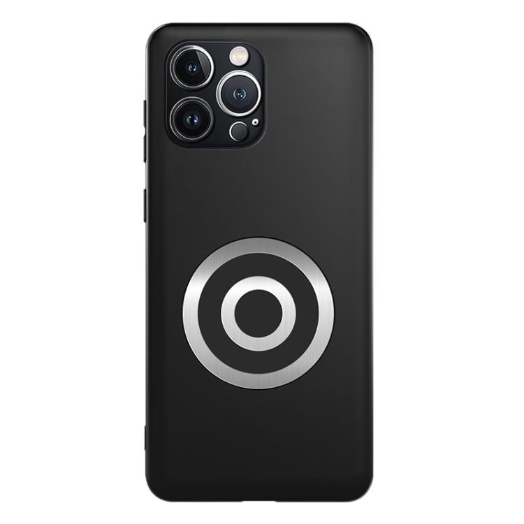 

For iPhone 13 Pro Graphene Brass Thermal Grease Cooling Frosted Magnetic Phone Case(Black)