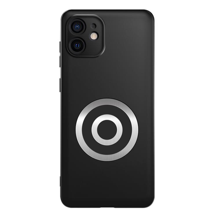 

For iPhone 12 Graphene Brass Thermal Grease Cooling Frosted Magnetic Phone Case(Black)