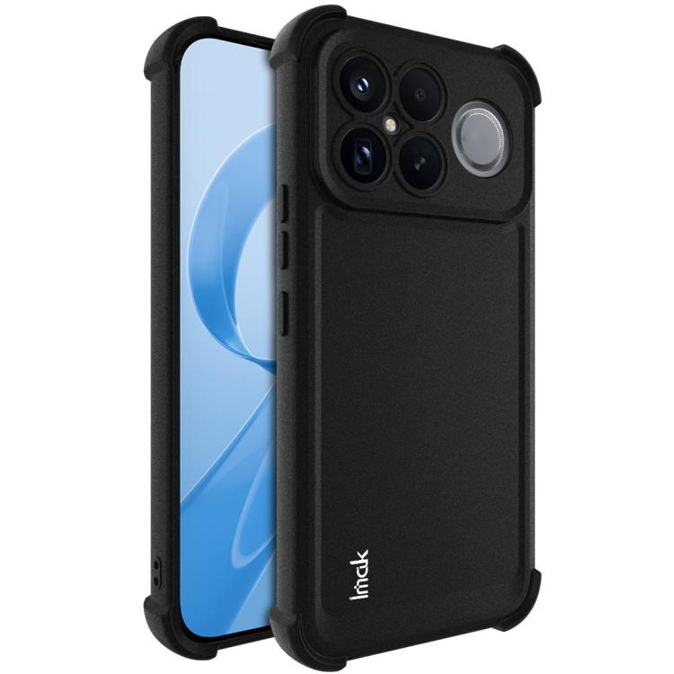 

For Redmi K90 Pro Max / Poco F8 Ultra 5G imak Shockproof Airbag TPU Phone Case(Matte Black)