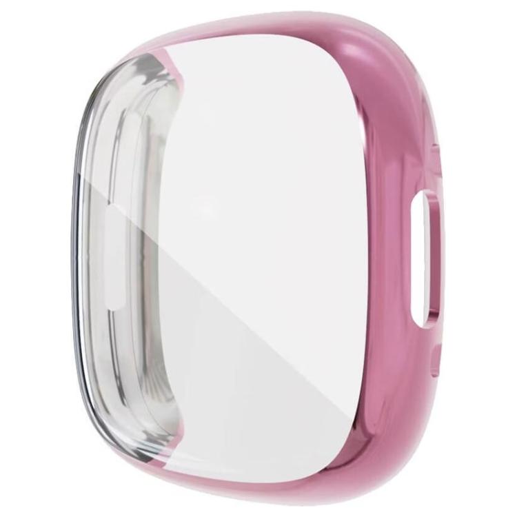 

For Fitbit Versa 4 xDfind Full-coverage TPU Watch Protective Cover(Pink)