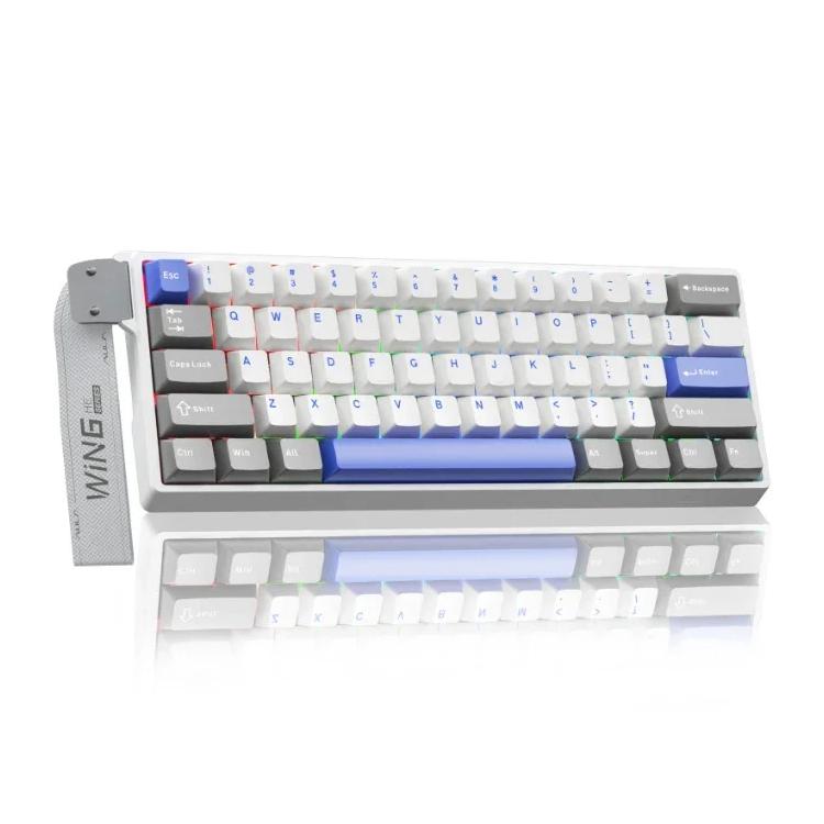 

AULA WIN60HE MAX Edition 87 Keys RGB Wired Keyboard(Gray Blue White Wing Chun Magnetic Axis)