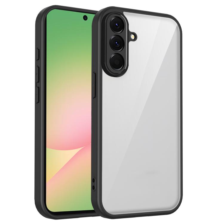 For Samsung Galaxy A57 5G Matte PC Skin-feel Shockproof Phone Case(Black)