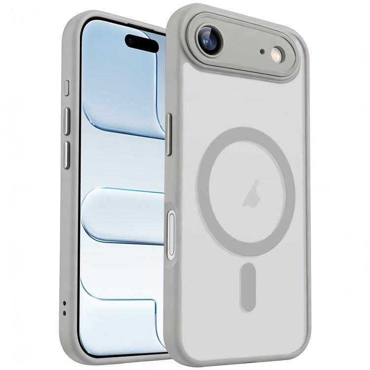 

For iPhone 17 Air xDfind Skin Feel Magnetic Frosted Phone Case with Lens Film(Grey)