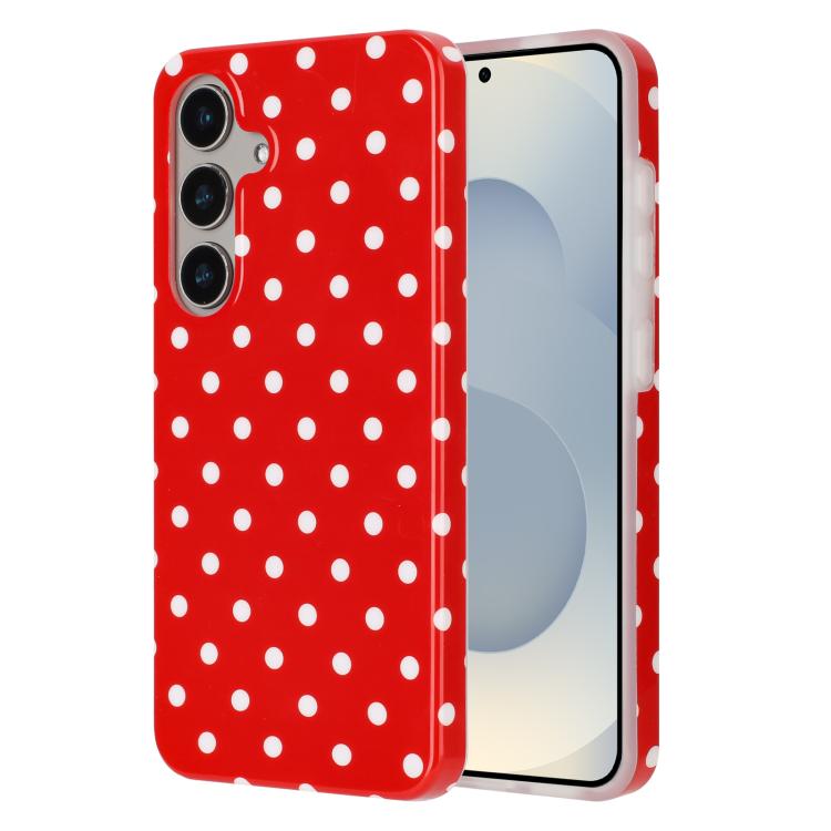 

For Samsung Galaxy A56 5G / A36 5G IMD Colorful Dots Pattern TPU Full Coverage Phone Case(Red)