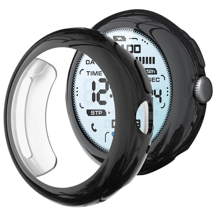 

For Google Pixel Watch 4 / 3 45mm xDfind Tempered Film Integrated TPU Watch Cover(Black)