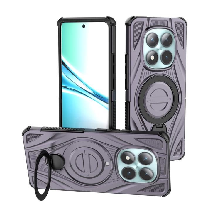 

For Redmi Note 15 5G / 4G Global 164mm Star Ring Metallic Pivot Bracket Magnetic Phone Case(Purple)