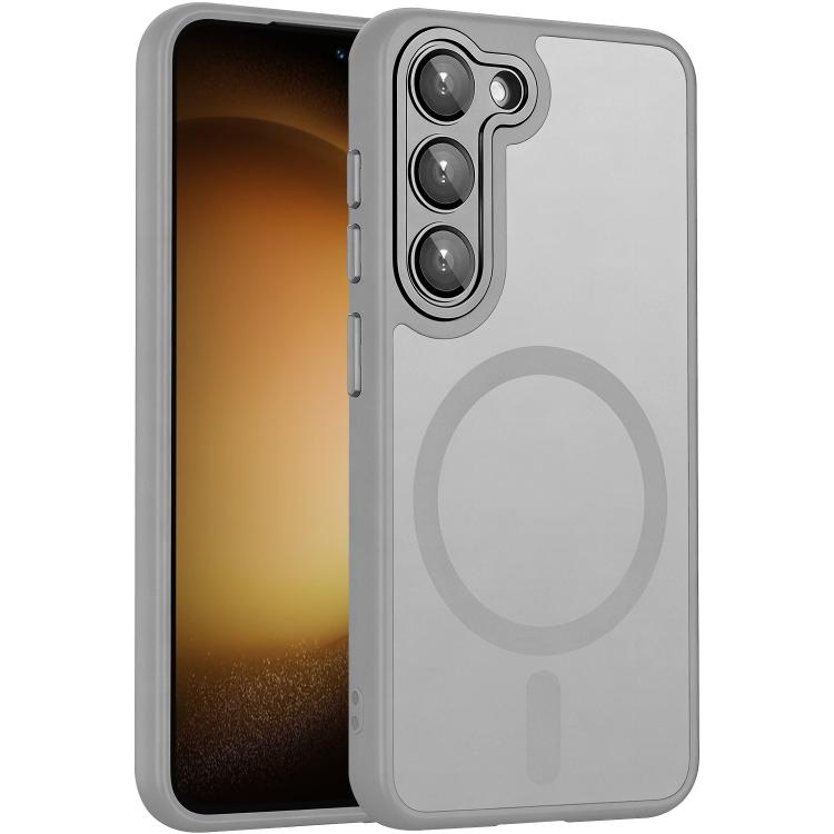 

For Samsung Galaxy S23+ 5G XDcase Skin Feel Magnetic Frosted Phone Case with Lens Film(Grey)