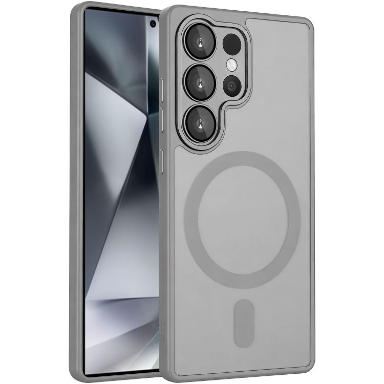 

For Samsung Galaxy S24 Ultra 5G XDcase Skin Feel Magnetic Frosted Phone Case with Lens Film(Grey)