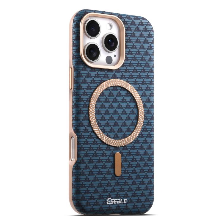 

For iPhone 16 Pro Max ESEBLE L3 Triangular Shield Metal Lens Magnetic Phone Case(Royal Blue)