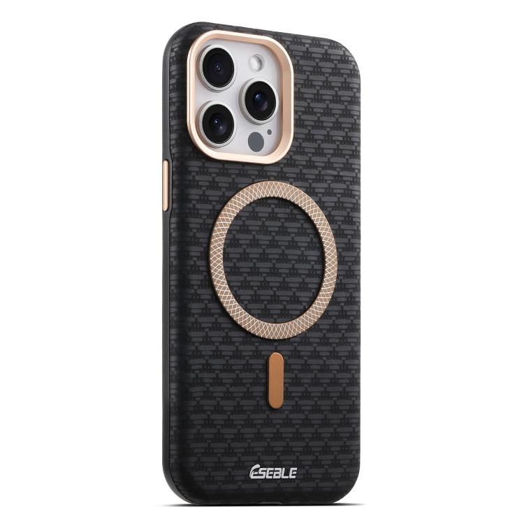 

For iPhone 14 Pro ESEBLE L3 Triangular Shield Metal Lens Magnetic Phone Case(Black)