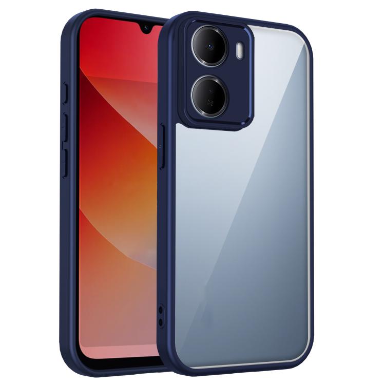 

For Redmi 15a 5G Matte PC Skin-feel Shockproof Phone Case(Blue)