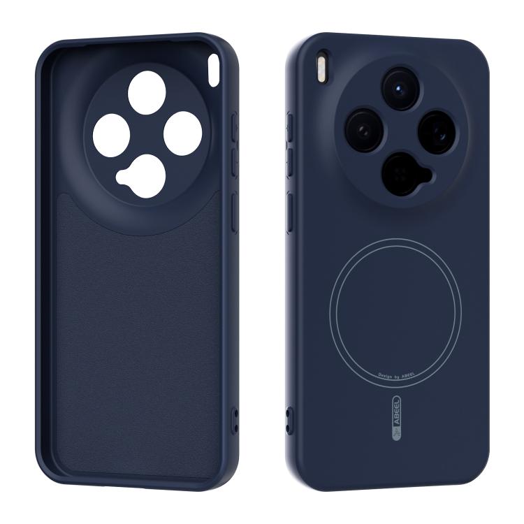 

For vivo X300 ABEEL Skin-friendly Feel Magsafe Liquid Silicone Phone Case(Blue)