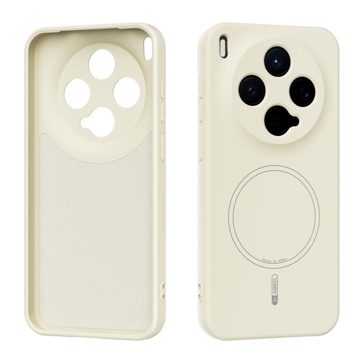 For vivo X300 ABEEL Skin-friendly Feel Magsafe Liquid Silicone Phone Case(Yellow) — купить у Sunsky-online WW