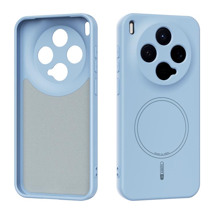 

For vivo X300 ABEEL Skin-friendly Feel Magsafe Liquid Silicone Phone Case(Sky Blue)