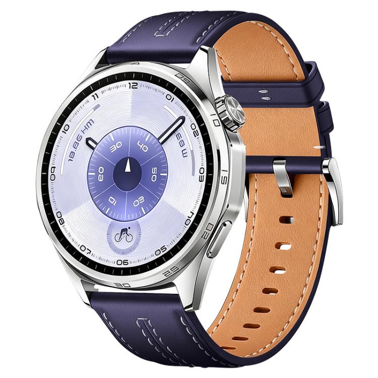 20mm xDfind Composite Cowhide Texture Vegan Leather Watch Band(Dark Purple)
