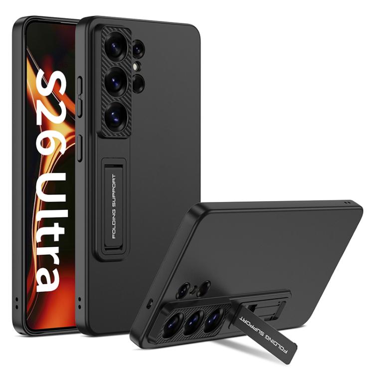 

For Samsung Galaxy S26 Ultra 5G GKK Ultra-thin Full Coverage Phone Case with Holder(Black)