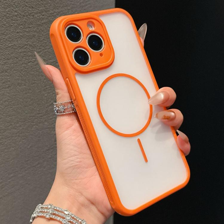 

For iPhone 11 Pro Cooling Skin Feel Magnetic Phone Case(Orange)