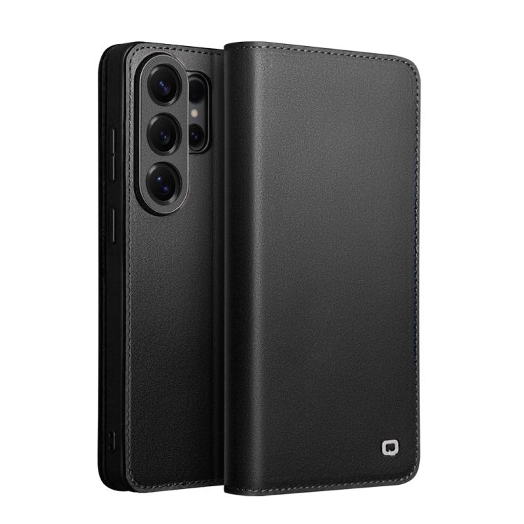 

For Samsung Galaxy S26 Ultra 5G QIALINO Classic Gen2 Genuine Leather Phone Case(Black)
