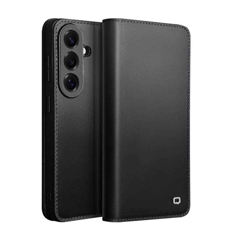 

For Samsung Galaxy S26 5G QIALINO Classic Gen2 Genuine Leather Phone Case(Black)