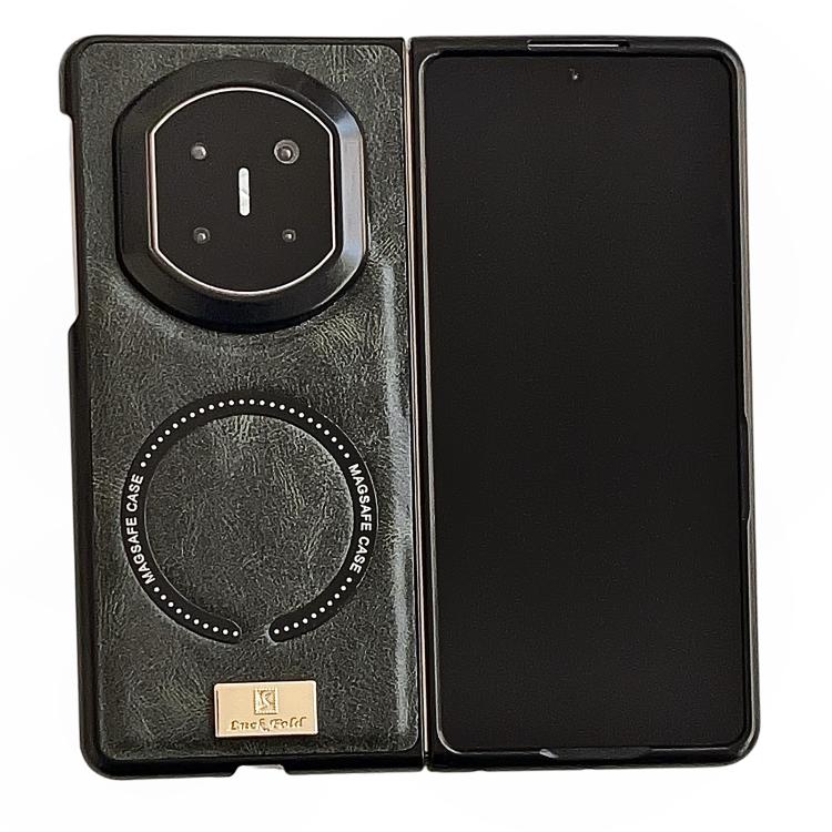 

For Huawei Mate X7 Crazy Horse Pattern MagSafe Magnetic Phone Case(Black)