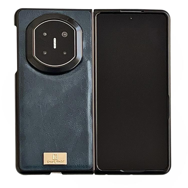 

For Huawei Mate X7 Crazy Horse Texture PU Phone Case(Blue)