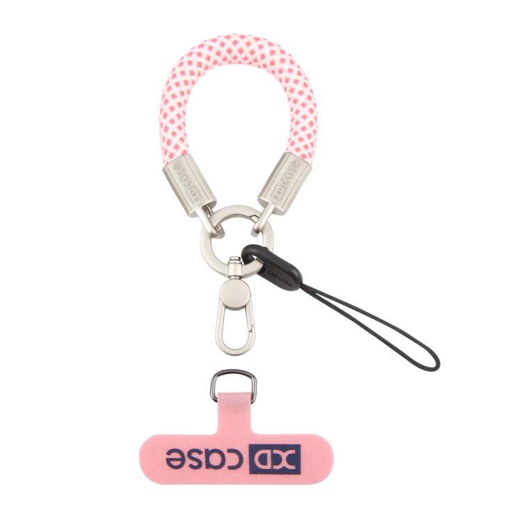 XDcase Anti-Lost Phone Wrist Lanyard with Metal Buckle & Gasket, Length: 10.6cm(Pink White)