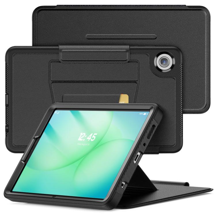 

For Samsung Galaxy Tab A11 / A9 Smart B Magnetic Holder Leather Tablet Case(Black)