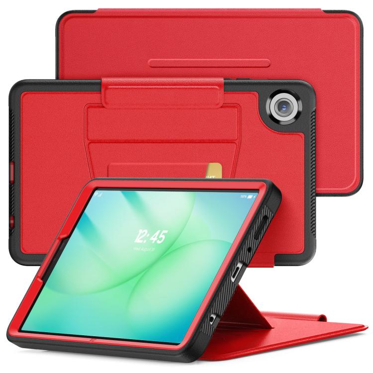 

For Samsung Galaxy Tab A11 / A9 Smart B Magnetic Holder Leather Tablet Case(Red)