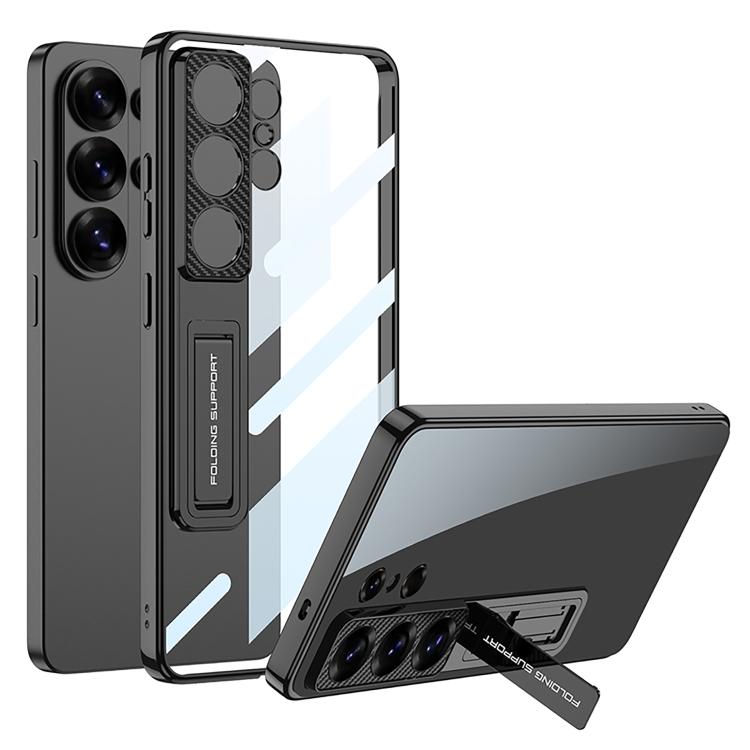 

For Samsung Galaxy S26 Ultra 5G GKK Electroplated Phantom Holder Phone Case(Black)