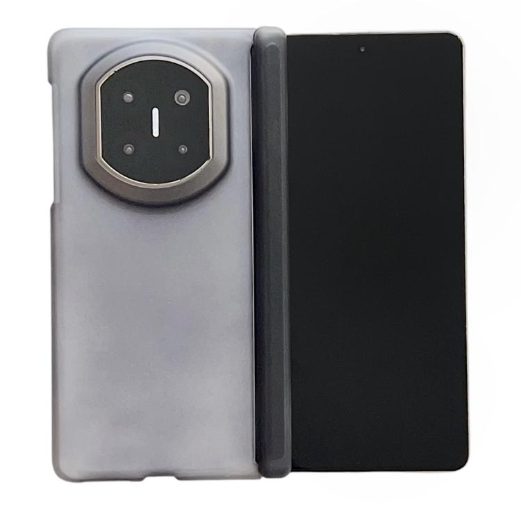 

For Huawei Mate X7 Icy Matte Magnetic Dual Hinge Phone Case(Black)