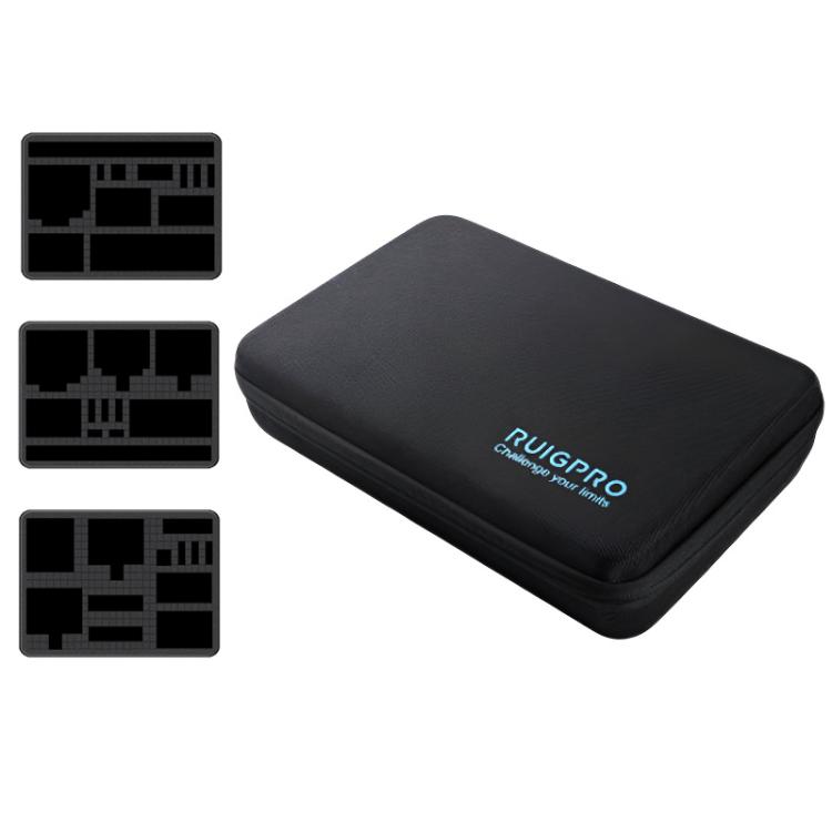 

RUIGPRO DIY Multifunctional Digital Storage Bag Handbag, Size:31.5 x 23 x 7.5cm(Black)