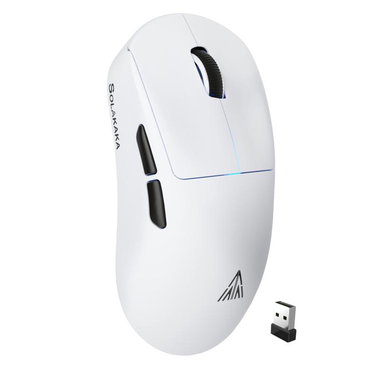 

SOLAKAKA SM850 24000DPI 2.4GHz + BT + Wired Tri-mode Wireless Mouse(White)
