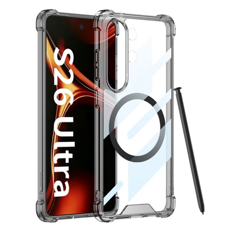 

For Samsung Galaxy S26 Ultra 5G GKK Airbag Magnetic Shockproof Phone Case(Transparent Black)