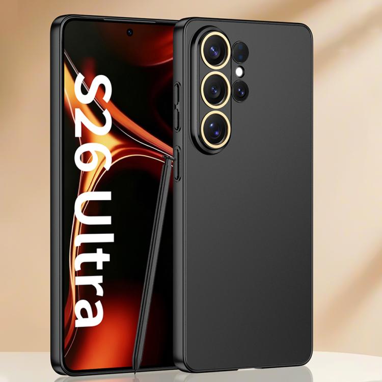 

For Samsung Galaxy S26 Ultra 5G GKK Ultra-Thin Metal Lens Ring Phone Case(Black)