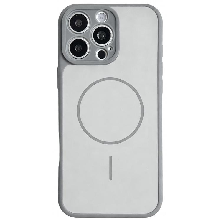 

For iPhone 16 Pro Skin Feel Color Blocking Cooling Magnetic Phone Case(Beige)