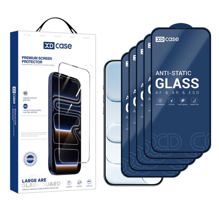 

For iPhone Air XDcase 5pcs / Pack Silk Screen Printed HD Tempered Glass Film