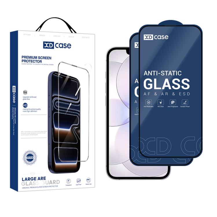 

For iPhone 17e / 16e XDcase 2pcs / Pack Silk Screen Printed HD Tempered Glass Film