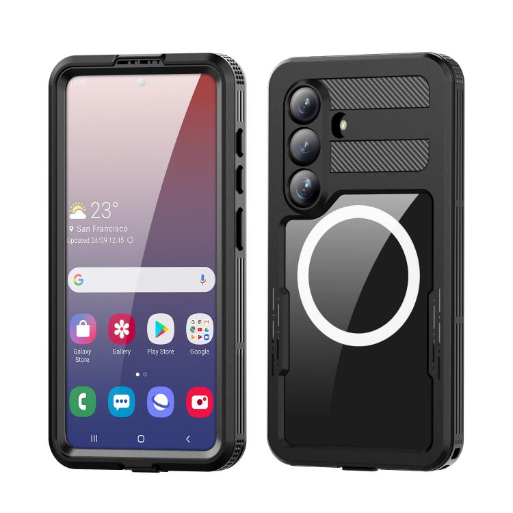 

For Samsung Galaxy S26 5G RedPepper IP68 Waterproof Triple-proof MagSafe Phone Case(Black)