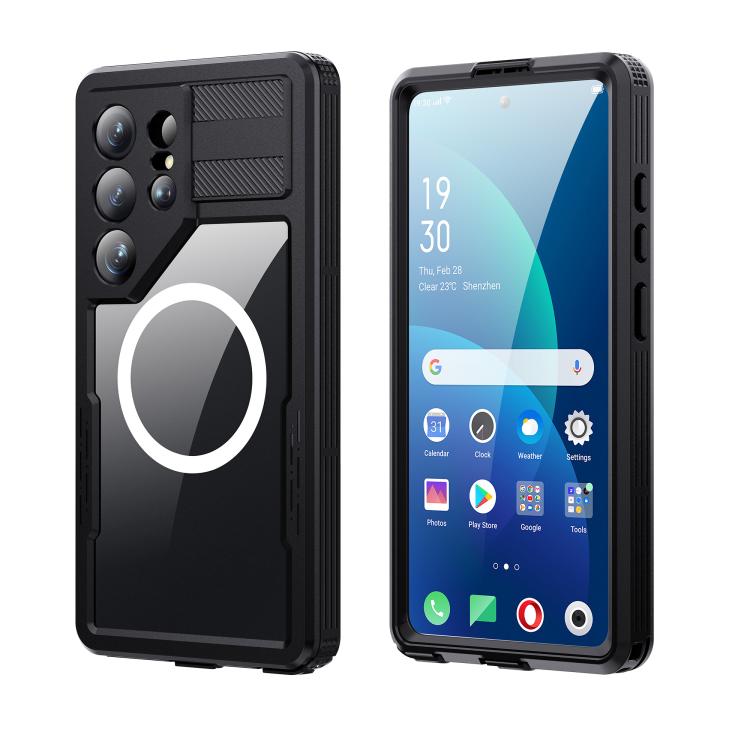 

For Samsung Galaxy S26 Ultra 5G RedPepper IP68 Waterproof Triple-proof MagSafe Phone Case(Black)