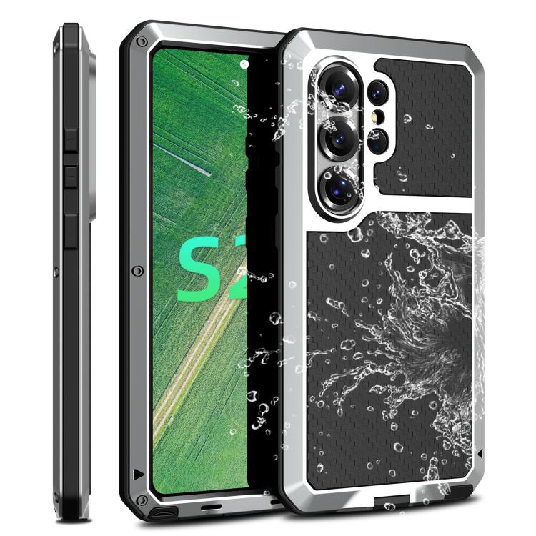 

For Samsung Galaxy S26 Ultra 5G RedPepper Metal Triple-proof Heat Dissipation Phone Case(Silver)