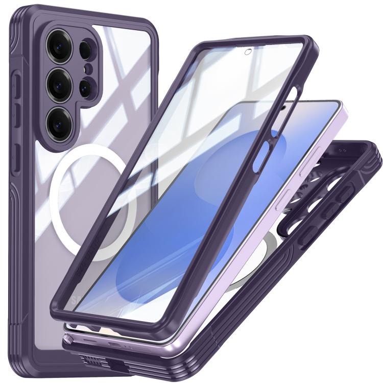 

For Samsung Galaxy S26 Ultra 5G RedPepper Tempered Glass MagSafe Phone Case(Purple)