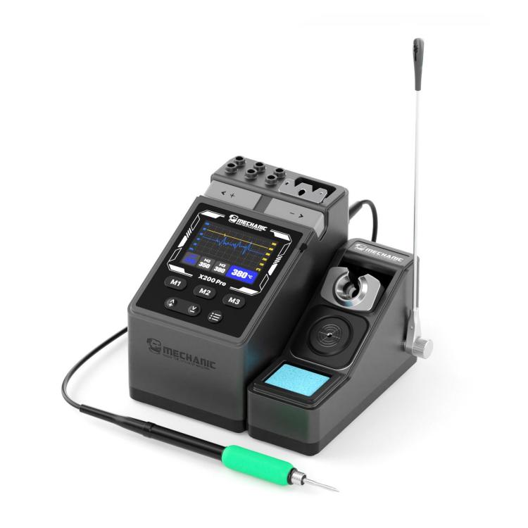 

MECHANIC X200 Pro Pen-Style Smart Temperature-Adjustable Soldering Station, Plug:EU Plug