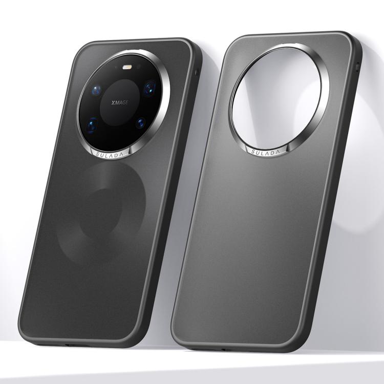 

For Huawei Mate 80 Pro Max SULADA Skin Feel Matte Shockproof Phone Case(Black)